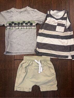 Little Bipsy Set of 3 short and shirts